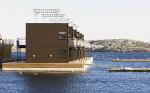Un hôtel flottant en Suède.